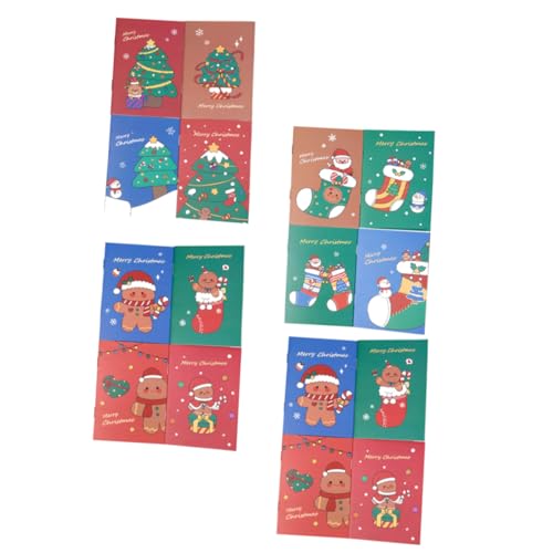 ROMISBABA 24 Stück Teiliges Weihnachts Notizbuch Softcover mit Gingerbread Weihnachtsbaum Weihnachtsstrumpf Motiven Tragbare Pocket Notepads für Schule Tagebuch Praktisches ROMISBABA 24 Stück Teiliges Weihnachts Notizbuch Softcover mit Gingerbread Weihnachtsbaum Weihnachtsstrumpf Motiven Tragbare Pocket Notepads für Schule Tagebuch Praktisches von ROMISBABA