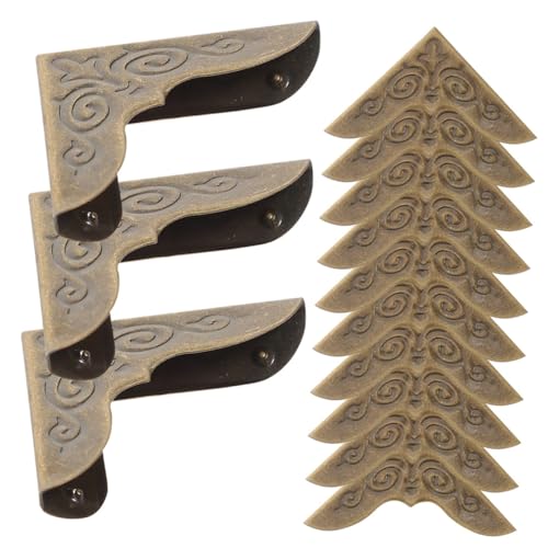 ROMISBABA 25 Stück Teiliges Metall Eckenschützer für Bücher und Alben Antik Vintage Buchschutzecken aus Robustem Dekorative Buchecken für Scrapbooking Menüs Ordner DIY Basteln von ROMISBABA