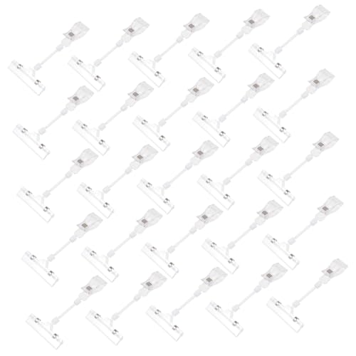 ROMISBABA 25Stücke Drehbare Preisschildhalter Doppelter Clip für Schilder und Etiketten für Einzelhandel Supermarkt und Werbung aus Hochwertigem Kunststoff Gefertigt ROMISBABA 25Stücke Drehbare Preisschildhalter Doppelter Clip für Schilder und Etiketten für Einzelhandel Supermarkt und Werbung aus Hochwertigem Kunststoff Gefertigt von ROMISBABA