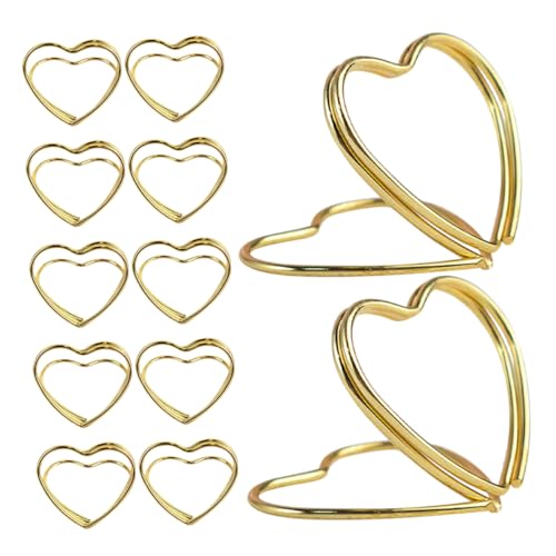 ROMISBABA 25Stücke Metall Memohalter für Hochzeiten und Partys Eleganter Tischkartenhalter für Fotos und Platzkarten für Besondere Anlässe und Feiern von ROMISBABA