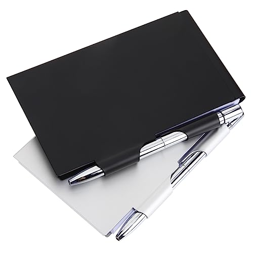 ROMISBABA 2Stücke Metall Notizbuch mit Stift Nachfüllbares Taschennotizbuch aus Tragbares Memo Buch für Gedanken Listen und Erinnerungen von ROMISBABA