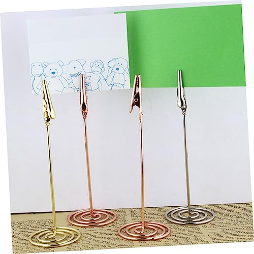 ROMISBABA 3 Stck Tischkartenhalter Metall Memo Clip Ständer Fotohalter für Hochzeit Büro Dekoration Vielseitig Nutzbar Gold Silber Roségold ROMISBABA 3 Stck Tischkartenhalter Metall Memo Clip Ständer Fotohalter für Hochzeit Büro Dekoration Vielseitig Nutzbar Gold Silber Roségold von ROMISBABA