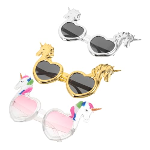ROMISBABA 3 Stück Einhorn Party Sonnenbrillen Bunte Kostüm Requisiten für Leicht Wiederverwendbar für Geburtstagsfeiern Foto Accessoires Jungen Mädchen ROMISBABA 3 Stück Einhorn Party Sonnenbrillen Bunte Kostüm Requisiten für Leicht Wiederverwendbar für Geburtstagsfeiern Foto Accessoires Jungen Mädchen von ROMISBABA