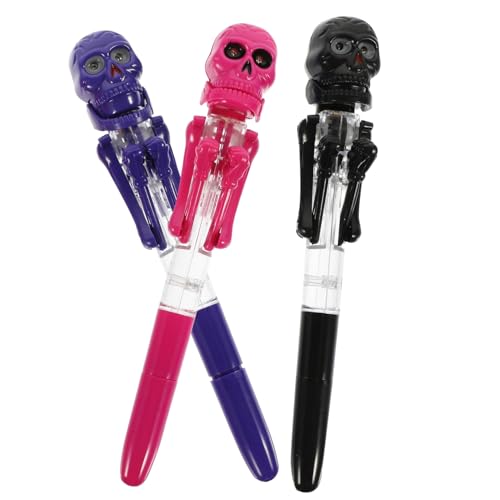 ROMISBABA 3 Stück Halloween Kugelschreiber Cartoon Kürbis Schädel Leuchtende Schreibstifte Lustige Party Deko Schreibwaren Zufällige Designs Zufällige Farbe ROMISBABA 3 Stück Halloween Kugelschreiber Cartoon Kürbis Schädel Leuchtende Schreibstifte Lustige Party Deko Schreibwaren Zufällige Designs Zufällige Farbe von ROMISBABA
