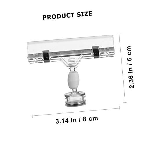 ROMISBABA 3 Stück Magnetischer Preisschildhalter Transparent Starke Haftkraft für Supermarkt Retail Food Sign Display Clip für Werbung Tischkarten und Preisschilder Vielseitig Einsetzbar ROMISBABA 3 Stück Magnetischer Preisschildhalter Transparent Starke Haftkraft für Supermarkt Retail Food Sign Display Clip für Werbung Tischkarten und Preisschilder Vielseitig Einsetzbar von ROMISBABA