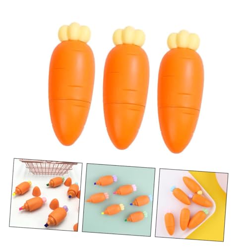 ROMISBABA 3 Stück Mini Textmarker Karottenform Leuchtstift Bunte Marker Stifte Cartoon Design für Schüler Schreibwaren Bürobedarf Zufällige Farbe Zufällige Farbe ROMISBABA 3 Stück Mini Textmarker Karottenform Leuchtstift Bunte Marker Stifte Cartoon Design für Schüler Schreibwaren Bürobedarf Zufällige Farbe Zufällige Farbe von ROMISBABA