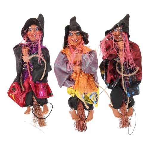 ROMISBABA 3 Stück Teiliges Halloween Dekor Hexenbesen Realistische Leichte und Langlebige Hexendekoration für Party Haus Bar und Gruselige Szenen Zufälliger Stil ROMISBABA 3 Stück Teiliges Halloween Dekor Hexenbesen Realistische Leichte und Langlebige Hexendekoration für Party Haus Bar und Gruselige Szenen Zufälliger Stil von ROMISBABA