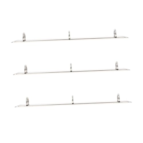 ROMISBABA 3 Stück Teiliges Metallbuchringe Ringordner Binder aus Hochwertigem Abnehmbare Haushaltsbuchringe für Notizbücher und Planer Leicht und Langlebig ROMISBABA 3 Stück Teiliges Metallbuchringe Ringordner Binder aus Hochwertigem Abnehmbare Haushaltsbuchringe für Notizbücher und Planer Leicht und Langlebig von ROMISBABA