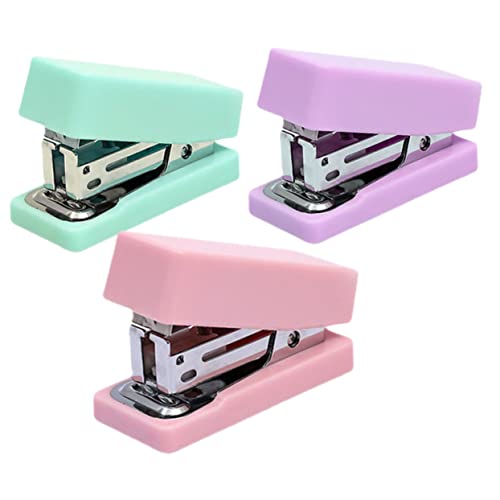 ROMISBABA 3 Stück Teiliges Mini Metalltacker Tragbar Langlebig und Handlich für Büro Schule und Unterwegs Kleine Heftgeräte Pastellfarben Rosa Lavendel ROMISBABA 3 Stück Teiliges Mini Metalltacker Tragbar Langlebig und Handlich für Büro Schule und Unterwegs Kleine Heftgeräte Pastellfarben Rosa Lavendel von ROMISBABA