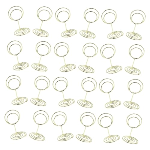 ROMISBABA 30 Stück Teiliges Metall kartenhalter Rund mit Sockel Vielseitig Einsetzbar als Tischkartenhalter Fotoclips und Notizklammern für Restaurant Hochzeit Büro und Feierlichkeiten ROMISBABA 30 Stück Teiliges Metall kartenhalter Rund mit Sockel Vielseitig Einsetzbar als Tischkartenhalter Fotoclips und Notizklammern für Restaurant Hochzeit Büro und Feierlichkeiten von ROMISBABA