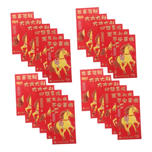 ROMISBABA 300 Stk. Chinesische Neujahrs Glücksumschläge Jahr Des Pferdes Kreative Rote Umschläge für Frühlingsfest Langlebige Geldgeschenke Große Kapazität für Familienfeiern und ROMISBABA 300 Stk. Chinesische Neujahrs Glücksumschläge Jahr Des Pferdes Kreative Rote Umschläge für Frühlingsfest Langlebige Geldgeschenke Große Kapazität für Familienfeiern und von ROMISBABA