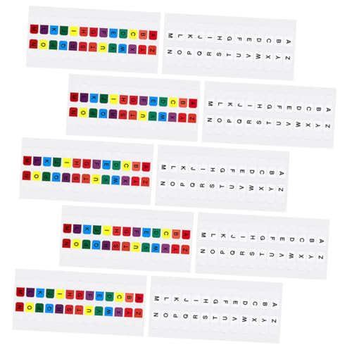 ROMISBABA 30Blätter Farbige Alphabet Registerkarten für Notizbücher Wasserdichte Selbstklebende Index Tabs für Effiziente Organisation und Markierung für Scrapbooking von ROMISBABA