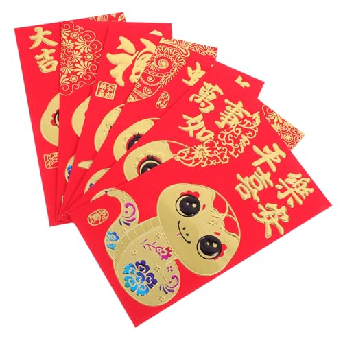 ROMISBABA 36 Stück Teiliges Traditionelle Rote Umschläge Jahr der Schlange Chinesisches Neujahrsdekorations Stabile Papierumschläge für Geldgeschenke und Festliche Feierlichkeiten ROMISBABA 36 Stück Teiliges Traditionelle Rote Umschläge Jahr der Schlange Chinesisches Neujahrsdekorations Stabile Papierumschläge für Geldgeschenke und Festliche Feierlichkeiten von ROMISBABA