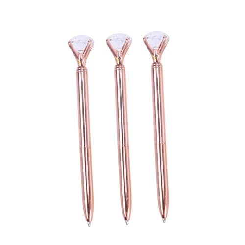 ROMISBABA 3Stücke Kugelschreiber mit Großem Diamant Metall Kugelspitze Schreibgerät Roségold für Büro Schule und für Besondere Anlässe ROMISBABA 3Stücke Kugelschreiber mit Großem Diamant Metall Kugelspitze Schreibgerät Roségold für Büro Schule und für Besondere Anlässe von ROMISBABA