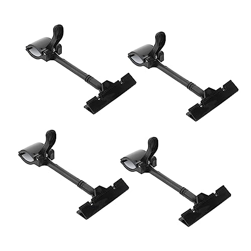 ROMISBABA 4 Stück Etikettenhalter für Preisschilder und Werbeanzeigen Drehbare Clips für Supermärkte Shops und Verkaufsstellen Geeignet für Verschiedene Oberflächen von ROMISBABA