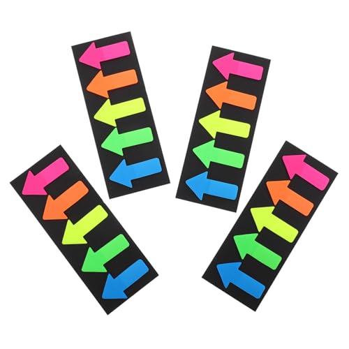 ROMISBABA 4 Stück Fluoreszierende Richtung Haftnotizen Selbstklebende Pet Index Sticker Doppelseitig Farbig Wiederablösbar ohne Kleberückstände zum Markieren und Organisieren von Notizen ROMISBABA 4 Stück Fluoreszierende Richtung Haftnotizen Selbstklebende Pet Index Sticker Doppelseitig Farbig Wiederablösbar ohne Kleberückstände zum Markieren und Organisieren von Notizen von ROMISBABA