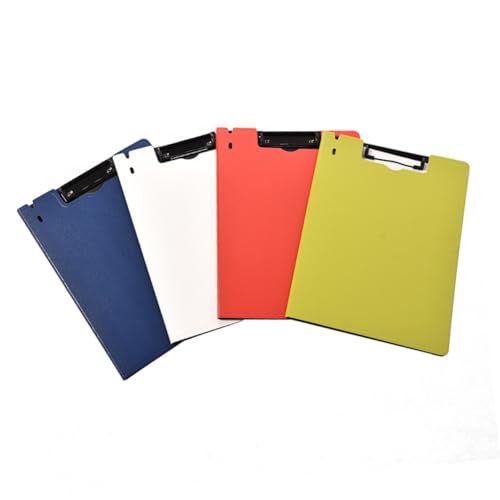 ROMISBABA 4 Stück Klapp Clipboard Ordner Bunte Dokumentenmappe für Büro Schule Gelb Orange Praktischer Dokumentenhalter mit Metallklammer für Wichtige Unterlagen ROMISBABA 4 Stück Klapp Clipboard Ordner Bunte Dokumentenmappe für Büro Schule Gelb Orange Praktischer Dokumentenhalter mit Metallklammer für Wichtige Unterlagen von ROMISBABA