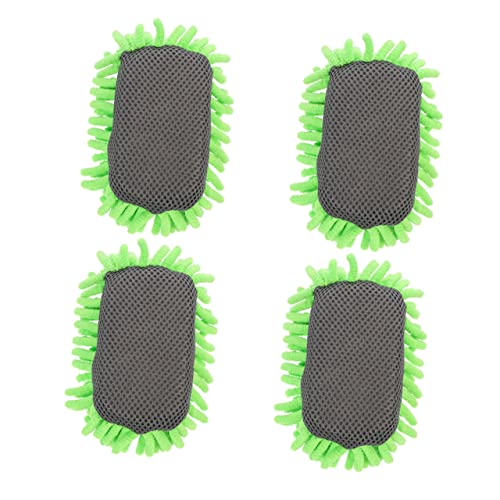 ROMISBABA 4 Stück Mikrofaser Whiteboard Radierer Wiederverwendbare Tafelwischer für Kreide und Marker für Schule Büro und Zuhause Doppelseitiges Design Grün von ROMISBABA
