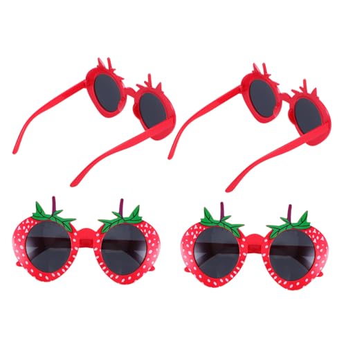 ROMISBABA 4 Stück Teiliges Erdbeer Sonnenbrillen für Lustige Partybrille mit Leichtem Abs Material Angenehm Auffälliges Design für Geburtstagsfeiern Festivals Outdoor Strand und Pool ROMISBABA 4 Stück Teiliges Erdbeer Sonnenbrillen für Lustige Partybrille mit Leichtem Abs Material Angenehm Auffälliges Design für Geburtstagsfeiern Festivals Outdoor Strand und Pool von ROMISBABA