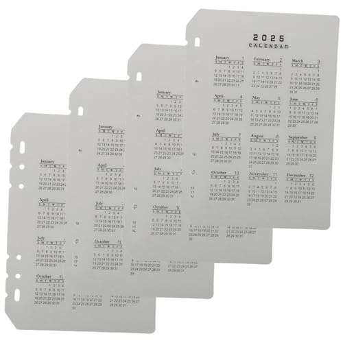 ROMISBABA 4 Stück Teiliges Trennblätter Kalender Divider mit Löchern Praktischer Täglicher Binder Separator aus Mattem PP Fingerfreundlich Langlebig Passend für Notizbücher und Organizer ROMISBABA 4 Stück Teiliges Trennblätter Kalender Divider mit Löchern Praktischer Täglicher Binder Separator aus Mattem PP Fingerfreundlich Langlebig Passend für Notizbücher und Organizer von ROMISBABA