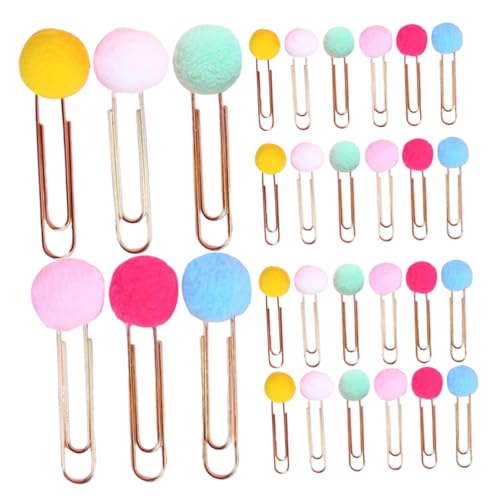 ROMISBABA 40 Stück Bunte Pompon Büroklammern Teilig Kleine Farbige Papierklammern mit Flauschigem Pompom Niedliche Lesezeichen für Leichte Dokumentenhalter für Schule und Büro Vielseitig ROMISBABA 40 Stück Bunte Pompon Büroklammern Teilig Kleine Farbige Papierklammern mit Flauschigem Pompom Niedliche Lesezeichen für Leichte Dokumentenhalter für Schule und Büro Vielseitig von ROMISBABA
