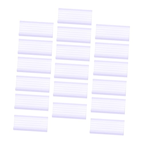 ROMISBABA 40 Stück Transparente PVC Preisschildhalter für Drahtregale Klarer Label Display Halter Einfach zu Montierender Preisaufsteller für Supermarkt und Einzelhandel Lang Schnappbar ROMISBABA 40 Stück Transparente PVC Preisschildhalter für Drahtregale Klarer Label Display Halter Einfach zu Montierender Preisaufsteller für Supermarkt und Einzelhandel Lang Schnappbar von ROMISBABA