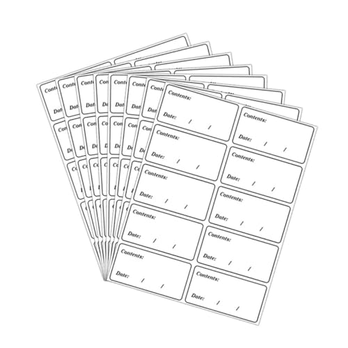 ROMISBABA 400 Stück Selbstklebende Gefrieretiketten aus Wasserdichtem PVC Ablösbare Lebensmittel Datumsaufkleber für Kühlschrank und Gefrierfach Einfache Beschriftung Langlebig und ROMISBABA 400 Stück Selbstklebende Gefrieretiketten aus Wasserdichtem PVC Ablösbare Lebensmittel Datumsaufkleber für Kühlschrank und Gefrierfach Einfache Beschriftung Langlebig und von ROMISBABA