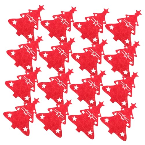 ROMISBABA 48 Stück Teiliges Bestecktaschen Filz in Rot Weihnachtsbaum-Design Weihnachtliche Besteckhalter für Gabeln und Löffel Festliche Tischdeko für Familienfeiern und ROMISBABA 48 Stück Teiliges Bestecktaschen Filz in Rot Weihnachtsbaum-Design Weihnachtliche Besteckhalter für Gabeln und Löffel Festliche Tischdeko für Familienfeiern und von ROMISBABA