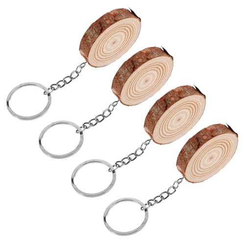 ROMISBABA 4Stücke Leere Holz Schlüsselanhänger DIY Holzscheiben Bemalen für Personalisierte Schlüsselanhänger Unbehandelt Vielseitig Einsetzbar ROMISBABA 4Stücke Leere Holz Schlüsselanhänger DIY Holzscheiben Bemalen für Personalisierte Schlüsselanhänger Unbehandelt Vielseitig Einsetzbar von ROMISBABA