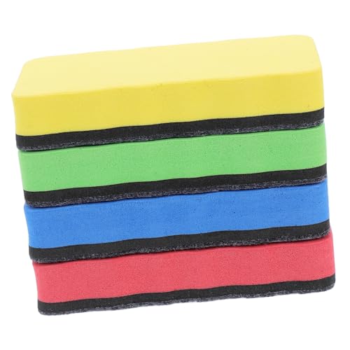 ROMISBABA 4pcs Trockener Erase -radiergummi Magnetische Whiteboard -radiergummis Kinderstudenten Trockener Eraser Trockener Erasebrettgummis Für Klassenzimmer Und Büroreiniger von ROMISBABA
