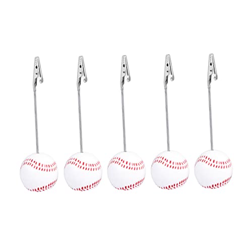 ROMISBABA 5 Stück Standhalter Tisch Inhaber Hochzeitsname Kartenhalter Platzieren Steht Baseball-fotohalter Gedeckhalter Platzhalter Für Hochzeiten Baseballförmiger Fotohalter Fotoclips ROMISBABA 5 Stück Standhalter Tisch Inhaber Hochzeitsname Kartenhalter Platzieren Steht Baseball-fotohalter Gedeckhalter Platzhalter Für Hochzeiten Baseballförmiger Fotohalter Fotoclips von ROMISBABA