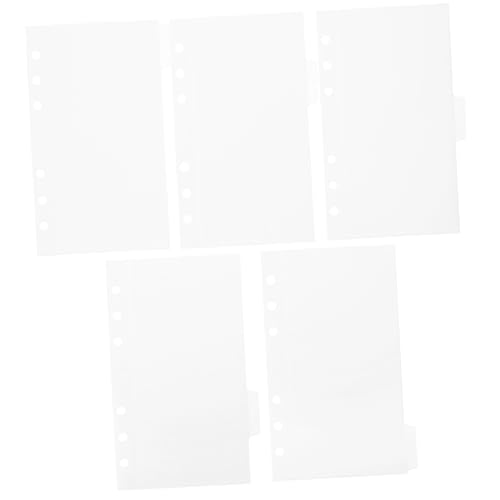 ROMISBABA 5 Stück Teiliges Budget Binder Einlagen Wiederverwendbare und Portable Geldfächer mit Vorgebohrten Löchern Kompatibel mit Allen Budgetplanern zur Einfachen Finanzorganisation und von ROMISBABA