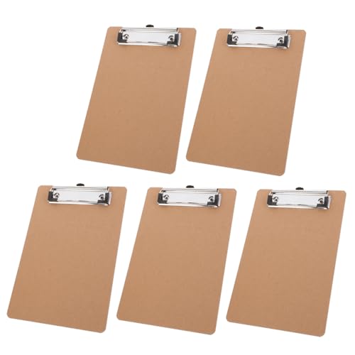 ROMISBABA 5 Stück Teiliges Clipboard Mini Klemmbrett Tragbares Schreibbrett mit Sicherem Clip für Büro Schule Zuhause Multifunktionales Dokumenten Organizer ROMISBABA 5 Stück Teiliges Clipboard Mini Klemmbrett Tragbares Schreibbrett mit Sicherem Clip für Büro Schule Zuhause Multifunktionales Dokumenten Organizer von ROMISBABA
