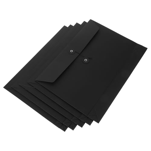 ROMISBABA 5 Stück Teiliges Dokumentenordner aus Umweltfreundlichem Kraftpapier mit Schnurverschluss Große Kapazität Papier Organizer für Büro Schule und Zuhause Praktische von ROMISBABA