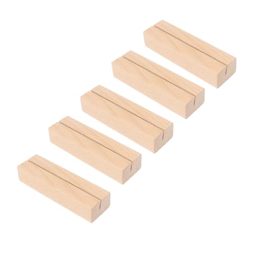 ROMISBABA 5 Stück Teiliges Holz Memo Clip mit Stabiler Postkartenbasis Großer Desktop Kartenhalter aus Buchenholz Multifunktional für Notizen Visitenkarten Postkarten für Büro und Zuhause ROMISBABA 5 Stück Teiliges Holz Memo Clip mit Stabiler Postkartenbasis Großer Desktop Kartenhalter aus Buchenholz Multifunktional für Notizen Visitenkarten Postkarten für Büro und Zuhause von ROMISBABA