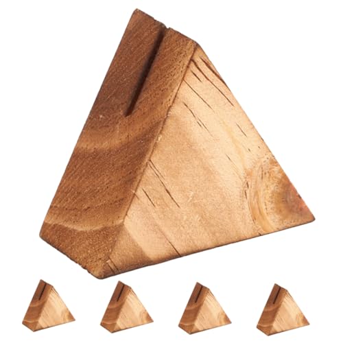 ROMISBABA 5 Stück Teiliges Holzständer Kartenhalter mit Dreieckigem Massivholzfuß Tischkartenhalter für Visitenkarten Postkarten und Fotos Rustikale Dekoration für Hochzeit Party Büro und ROMISBABA 5 Stück Teiliges Holzständer Kartenhalter mit Dreieckigem Massivholzfuß Tischkartenhalter für Visitenkarten Postkarten und Fotos Rustikale Dekoration für Hochzeit Party Büro und von ROMISBABA