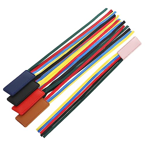 ROMISBABA 5 Stück Teiliges Lesezeichen aus Lederband Farbige Ribbon Bookmarks Verschleißfest und Glatt Geeignet für Schüler Leser und Schreibende Dekorativ und Langlebig ROMISBABA 5 Stück Teiliges Lesezeichen aus Lederband Farbige Ribbon Bookmarks Verschleißfest und Glatt Geeignet für Schüler Leser und Schreibende Dekorativ und Langlebig von ROMISBABA