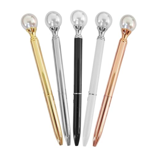 ROMISBABA 5 Stück Teiliges Luxuriöse Metall Kugelschreiber mit Perlmuttoptik Ergonomisch Geformt für Komfortables Schreiben Glatte ohne Verschmieren für Büro Schule und Kreatives Schreiben ROMISBABA 5 Stück Teiliges Luxuriöse Metall Kugelschreiber mit Perlmuttoptik Ergonomisch Geformt für Komfortables Schreiben Glatte ohne Verschmieren für Büro Schule und Kreatives Schreiben von ROMISBABA