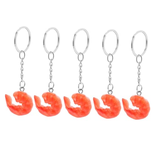 ROMISBABA 5 Stück Teiliges Realistische Garnelen schlüsselanhänger aus Robustem Material Authentisches Design Lustige DIY Lebensmittelanhänger für Taschen und Rucksäcke Interaktives für ROMISBABA 5 Stück Teiliges Realistische Garnelen schlüsselanhänger aus Robustem Material Authentisches Design Lustige DIY Lebensmittelanhänger für Taschen und Rucksäcke Interaktives für von ROMISBABA