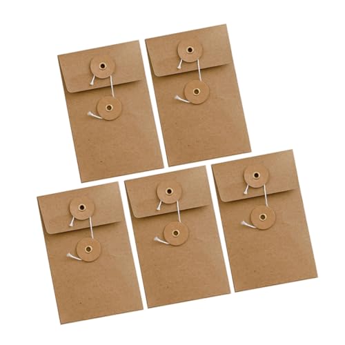ROMISBABA 5 Stück Vintage Kraftpapier Umschläge mit Fadenverschluss Stabile Dokumenten und Kartenaufbewahrung Vielseitig für Hochzeitseinladungen Fotos Münzen ROMISBABA 5 Stück Vintage Kraftpapier Umschläge mit Fadenverschluss Stabile Dokumenten und Kartenaufbewahrung Vielseitig für Hochzeitseinladungen Fotos Münzen von ROMISBABA