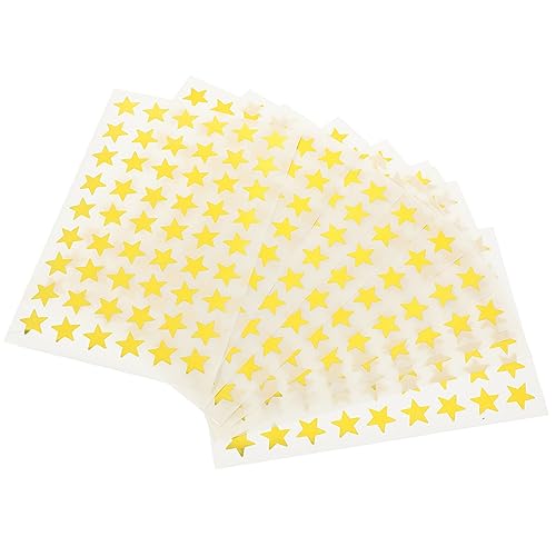 ROMISBABA 50 Blatt Fünfzig Bunte Sternaufkleber aus Aluminiumfolie DIY Scrapbooking Sticker für Kreative Journaling Projekte für Alben Einladungen und Persönliche Gestaltung von ROMISBABA