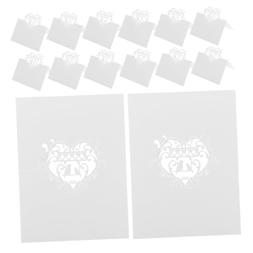 ROMISBABA 50 Stück Elegante Love Bird Sitzkarten mit Filigranem Herzschnitt Leichte Klappkarten aus Hochwertigem Karton für Hochzeitstischdekoration Empfangs Festveranstaltungen ROMISBABA 50 Stück Elegante Love Bird Sitzkarten mit Filigranem Herzschnitt Leichte Klappkarten aus Hochwertigem Karton für Hochzeitstischdekoration Empfangs Festveranstaltungen von ROMISBABA
