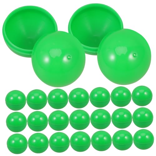 ROMISBABA 50 Stück Öffnbare Lotteriebälle Grün Kunststoff Hohlkugeln Befüllbar für Partyspiele Raffle Event Unterhaltungsspiel Requisiten von ROMISBABA