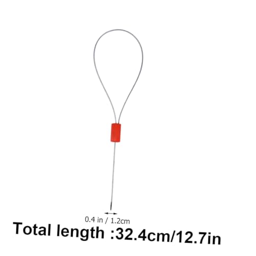ROMISBABA 50 Stück Stahl drahtplombe mit Sicherungsverschluss Hochwertige Zugfest und Zuverlässig Professionelle Logistik siegel für Express Supermarkt und Hafen Farblich Zufällige Farbe von ROMISBABA