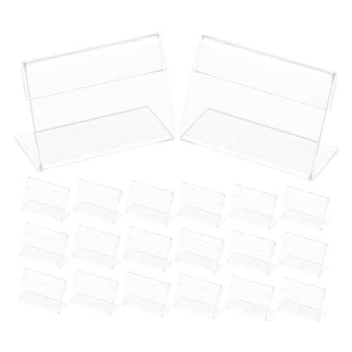 ROMISBABA 50 Stück Teiliges Mini Acryl Schildhalter Transparent Widerstandsfähig und Wiederverwendbar Klarer Tischkartenhalter für Geschäft Preisschilder Etiketten Tischaufsteller ROMISBABA 50 Stück Teiliges Mini Acryl Schildhalter Transparent Widerstandsfähig und Wiederverwendbar Klarer Tischkartenhalter für Geschäft Preisschilder Etiketten Tischaufsteller von ROMISBABA