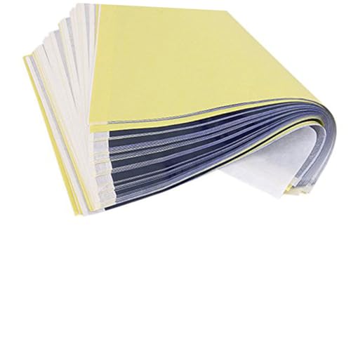 ROMISBABA 50 Stück Teiliges Transferpapier für Thermotransfer Hitzebeständiges Stencil papier mit Schutzbeschichtung Kompatibel mit Thermokopierern Vielseitig für Stoffdruck und von ROMISBABA