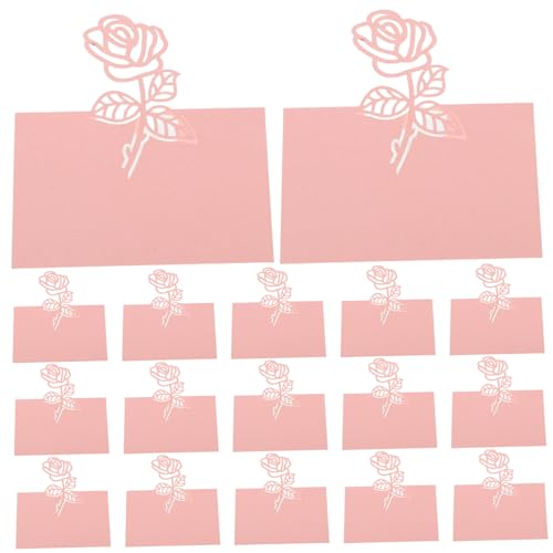 ROMISBABA 50 Stück Tischkarten Hochzeit mit Filigranen Rosen Motiven Perlmuttrosa Platzkarten für Dinner Namensschilder für Festliche Tischdekoration bei Empfang und Feier ROMISBABA 50 Stück Tischkarten Hochzeit mit Filigranen Rosen Motiven Perlmuttrosa Platzkarten für Dinner Namensschilder für Festliche Tischdekoration bei Empfang und Feier von ROMISBABA
