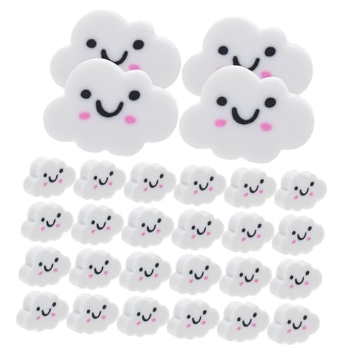 ROMISBABA 50 Stück Wolkenradierer Radiergummis Halloween-partygeschenke Kindergäuer Mini-radierer Masse Fun Eraser Für Halloween Goodies Für Kinderpreise Weiß von ROMISBABA