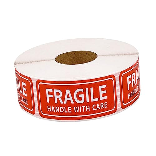 ROMISBABA 500 Stück Fragile Warnetiketten Selbstklebende Handle With Care Aufkleber für Versand Geeignet für Kartons und ROMISBABA 500 Stück Fragile Warnetiketten Selbstklebende Handle With Care Aufkleber für Versand Geeignet für Kartons und von ROMISBABA
