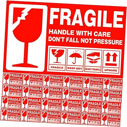 ROMISBABA 500 Stück Fragile Warning Labels Selbstklebende Etiketten für Versand Starke Haftung Kartons und für Zerbrechliche ROMISBABA 500 Stück Fragile Warning Labels Selbstklebende Etiketten für Versand Starke Haftung Kartons und für Zerbrechliche von ROMISBABA
